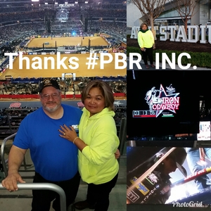 Vincent and Nancy attended PBR Iron Cowboy on Feb 24th 2018 via VetTix 