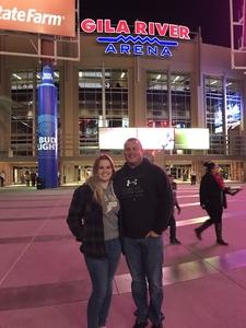 Brandon attended Arizona Coyotes vs. Tampa Bay Lightning - NHL on Dec 14th 2017 via VetTix 