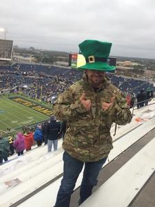 Timothy attended Citrus Bowl Presented by Overton's - Notre Dame Fighting Irish vs. LSU Tigers - NCAA Football on Jan 1st 2018 via VetTix 