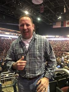 Arron attended Brad Paisley - Weekend Warrior World Tour With Dustin Lynch, Chase Bryant and Lindsay Ell on Jan 27th 2018 via VetTix 