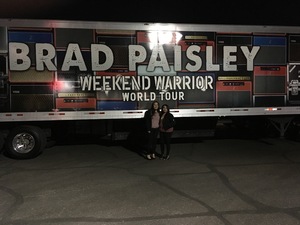 Julia attended Brad Paisley - Weekend Warrior World Tour With Dustin Lynch, Chase Bryant and Lindsay Ell on Jan 27th 2018 via VetTix 