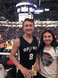 Nora attended Phoenix Suns vs. San Antonio Spurs - NBA on Feb 7th 2018 via VetTix 