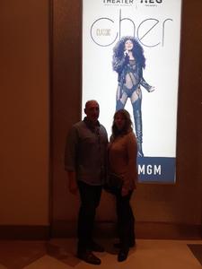 Lawrence attended Cher Live at the MGM National Harbor Theater on Feb 22nd 2018 via VetTix 