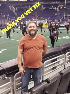 Ramon attended Arizona Rattlers vs. Sioux Falls Storm - IFL on Feb 25th 2018 via VetTix 