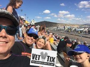 Glenn attended 2018 TicketGuardian 500 - Monster Energy NASCAR Cup Series on Mar 11th 2018 via VetTix 