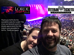 James attended Lorde: Melodrama World Tour on Mar 10th 2018 via VetTix 