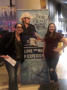 christopher attended Brad Paisley - Weekend Warrior World Tour With Dustin Lynch, Chase Bryant and Lindsay Ell on Apr 6th 2018 via VetTix 