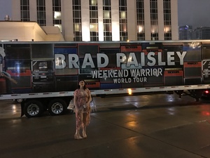 Brandi attended Brad Paisley - Weekend Warrior World Tour With Dustin Lynch, Chase Bryant and Lindsay Ell on Apr 6th 2018 via VetTix 