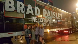 Tracy attended Brad Paisley - Weekend Warrior World Tour With Dustin Lynch, Chase Bryant and Lindsay Ell on Apr 6th 2018 via VetTix 