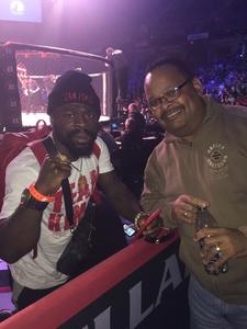 Leland attended Bellator 197 - Primus vs. Chandler 2 - Mixed Martial Arts - Presented by Bellator MMA on Apr 13th 2018 via VetTix 