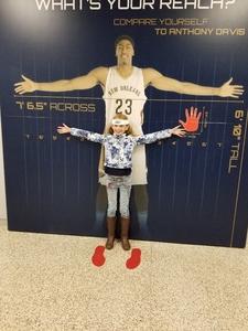 Amber attended New Orleans Pelicans vs. Los Angeles Lakers - NBA on Mar 22nd 2018 via VetTix 