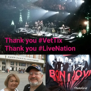 Vincent and Nancy attended Bon Jovi - This House is not for Sale - Tour on Mar 26th 2018 via VetTix 