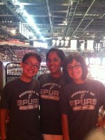 San Antonio Spurs game with my daughters before I deploy