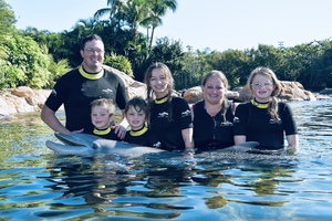 Click To Read More Feedback from Discovery Cove Orlando - Signature Dolphin Swim Package + 2 parks for my family
